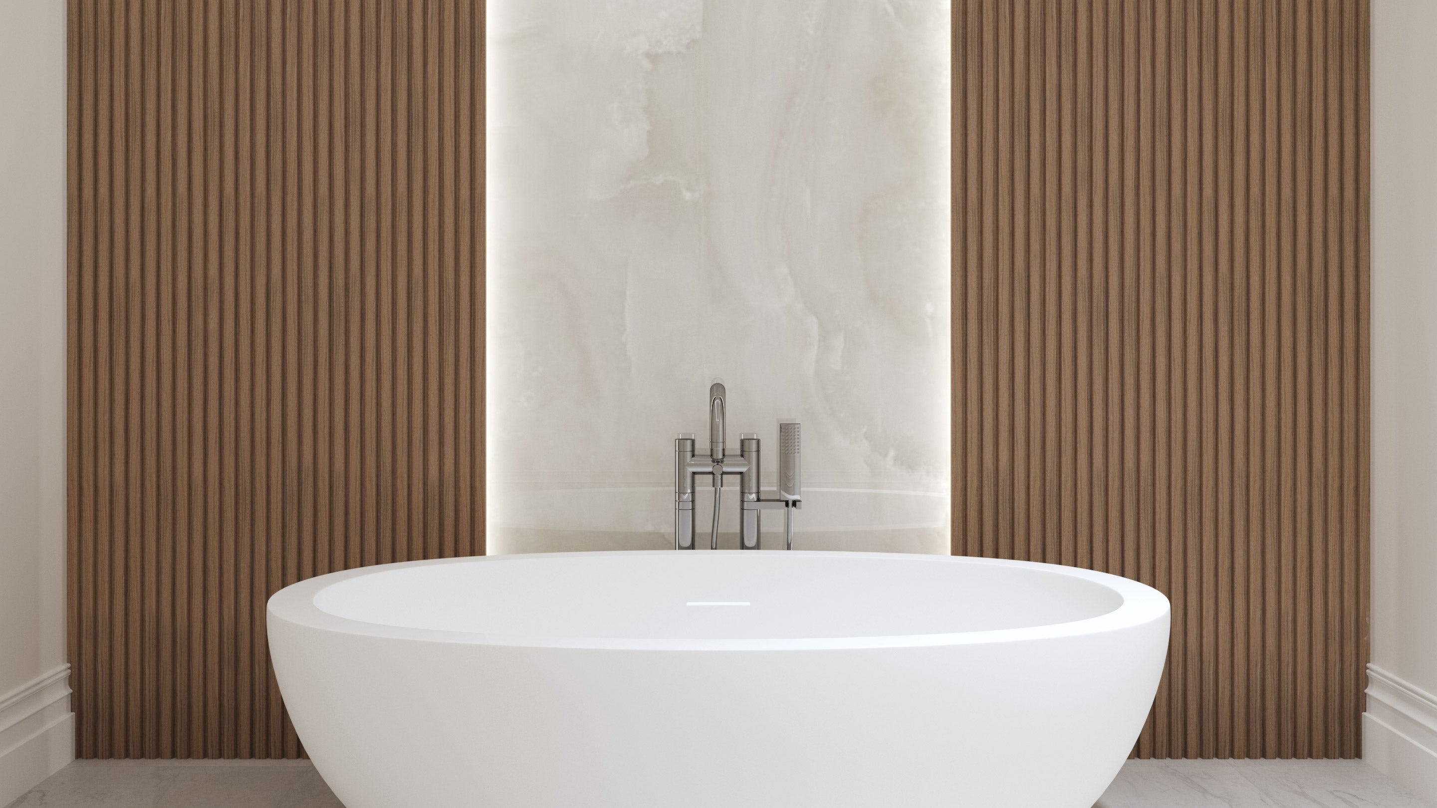 AquaSlat™ Waterproof Wall Panels - H250 x W20cm - 2 Pack