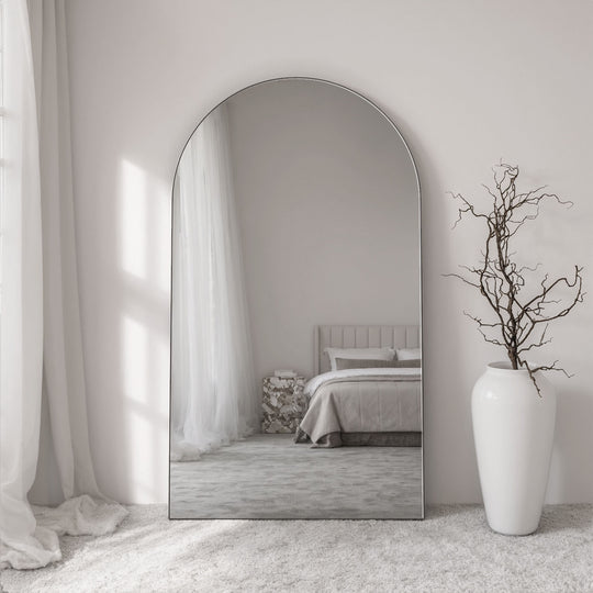 Frameless Arched Full-Length Leaner Mirror