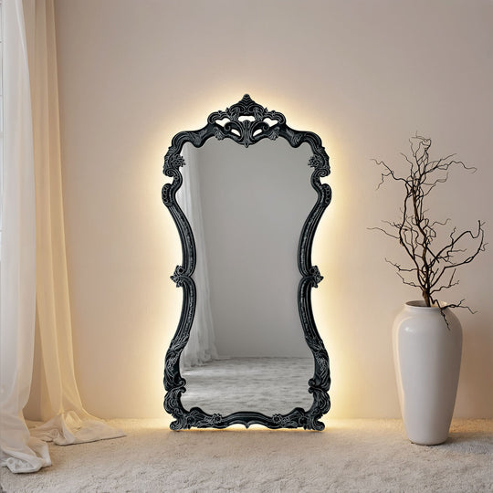Artisan Framed Rectangular Full-Length Leaner Mirror - with LED