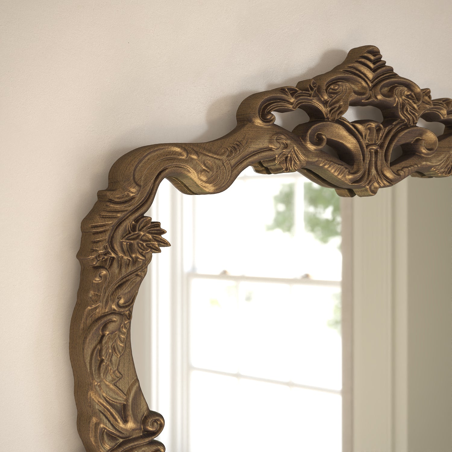 Artisan Framed Rectangular Full-Length Leaner Mirror - with LED