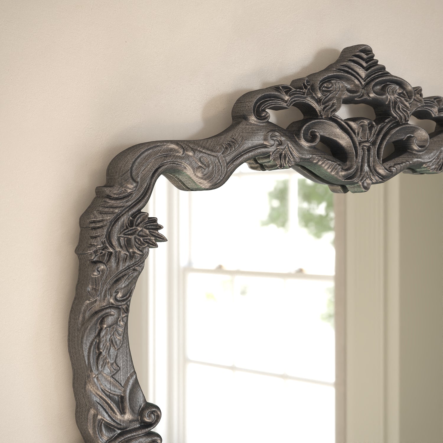 Artisan Framed Rectangular Full-Length Leaner Mirror - with LED