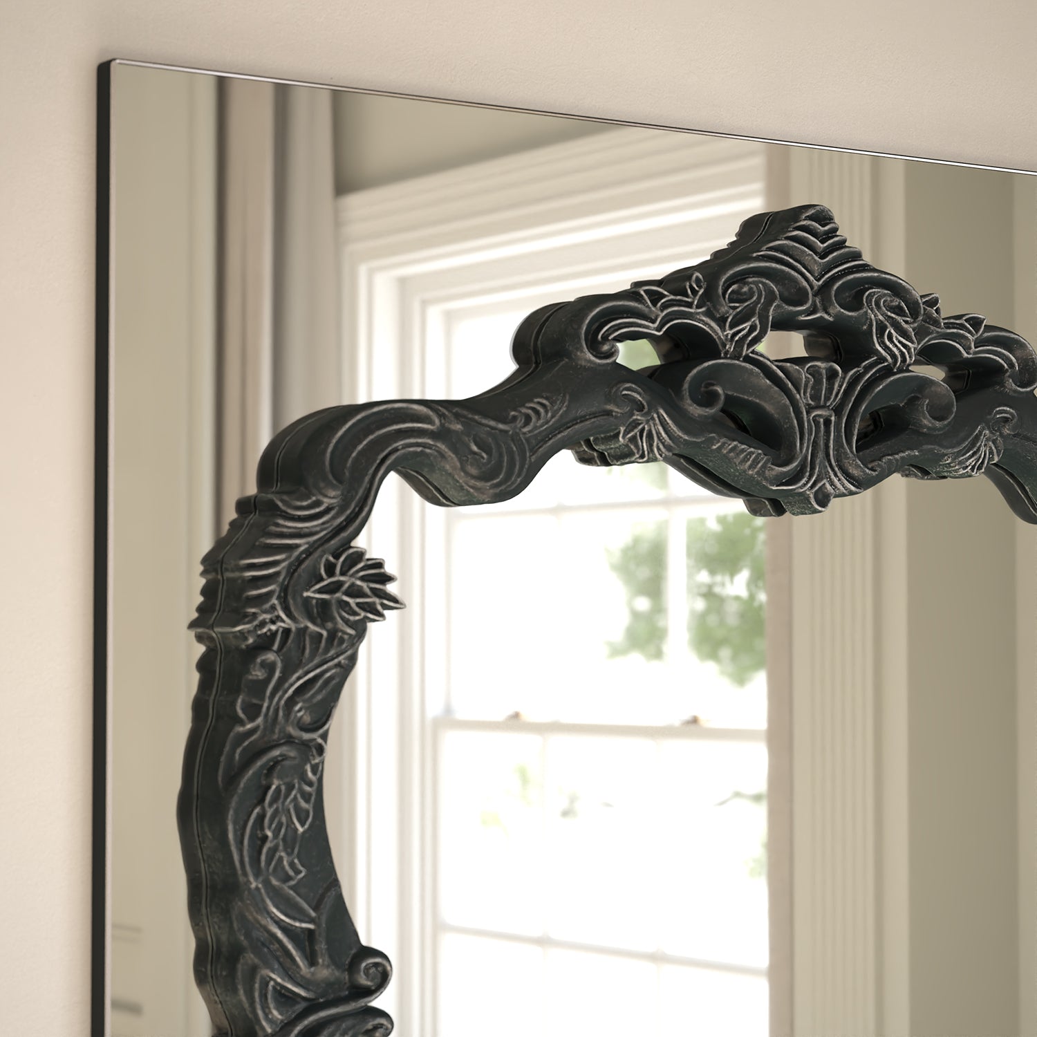 Artisan Frame Within Rectangular Wall Mirror - with LED