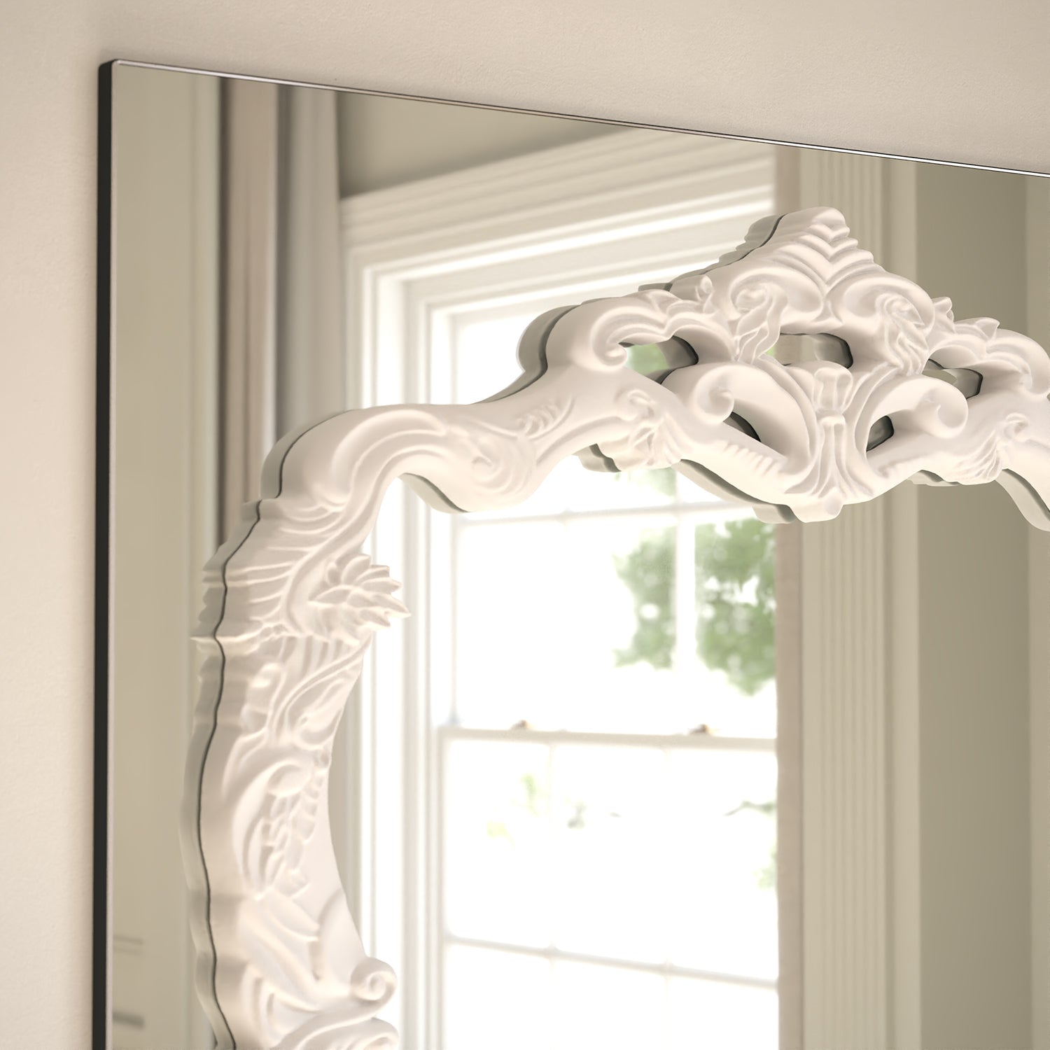 Artisan Frame Within Rectangular Wall Mirror - with LED