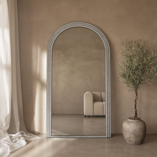 Ashbourne Framed Arched Full-Length Leaner Mirror