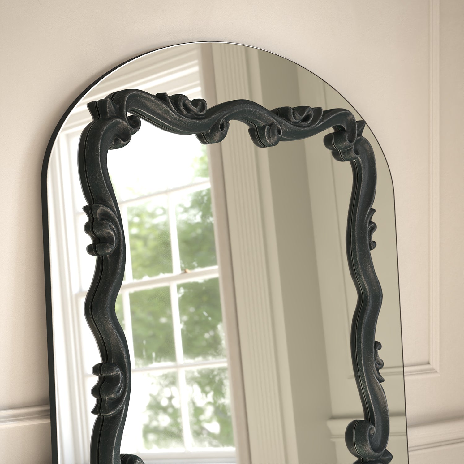Atelier Frame Within Arched Full-Length Leaner Mirror