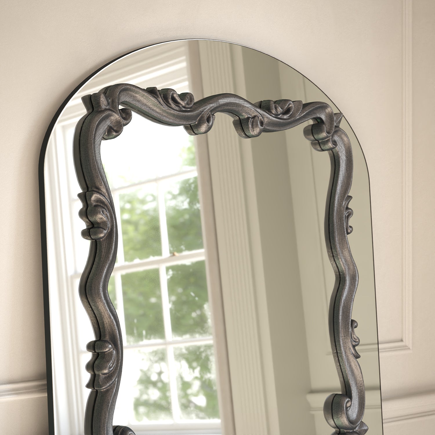 Atelier Frame Within Arched Full-Length Leaner Mirror