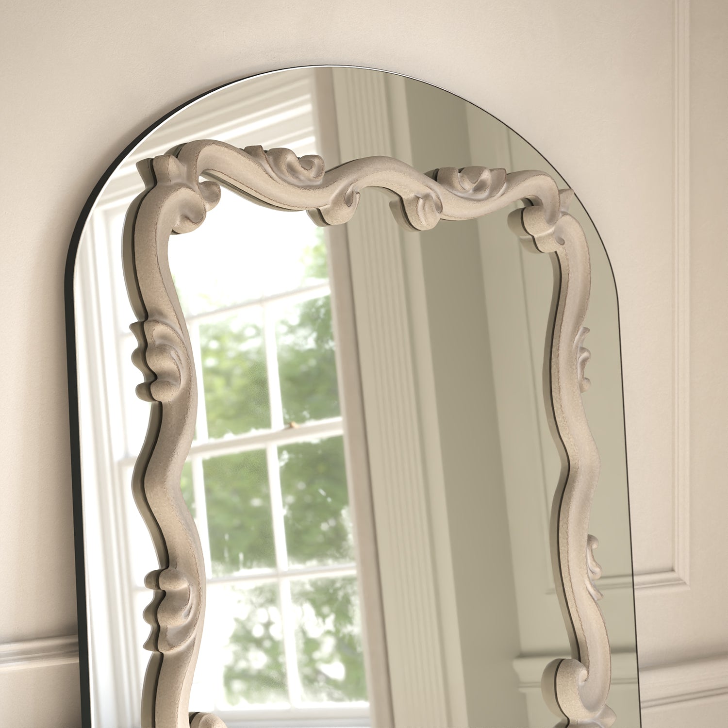 Atelier Frame Within Arched Full-Length Leaner Mirror