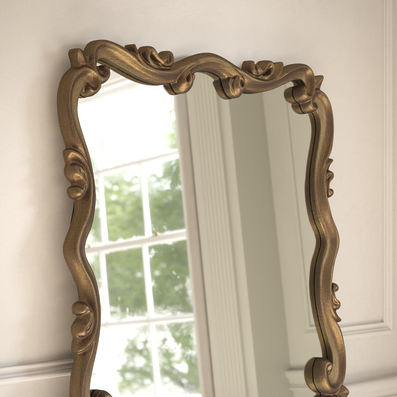 Atelier Framed Rectangular Full-Length Leaner Mirror - with LED