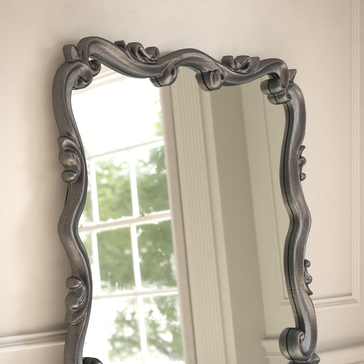 Atelier Framed Rectangular Full-Length Leaner Mirror - with LED