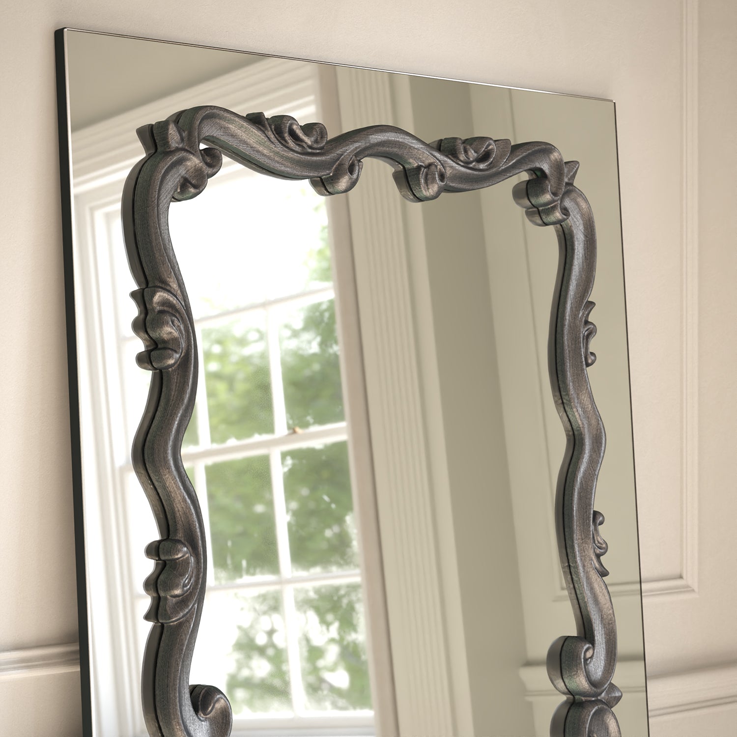 Atelier Frame Within Rectangular Full-Length Leaner Mirror - with LED