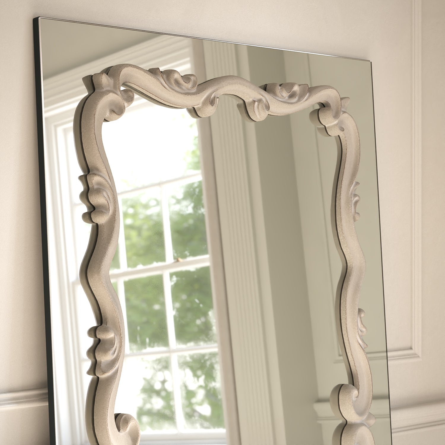 Atelier Frame Within Rectangular Full-Length Leaner Mirror - with LED