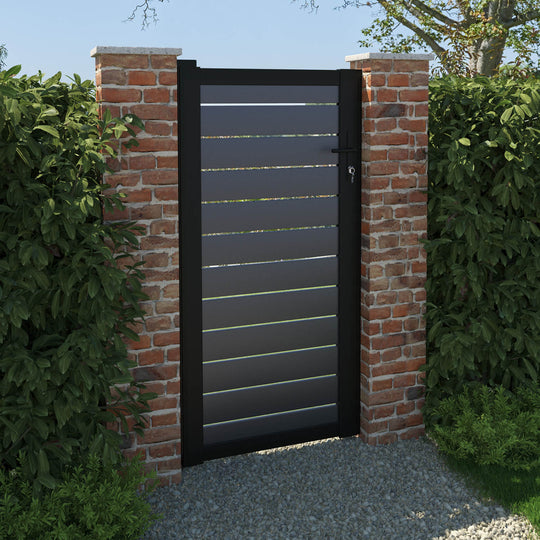 Avalon Aluminium Pedestrian Gate - Grey