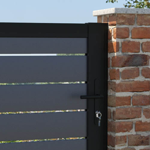 Avalon Aluminium Pedestrian Gate - Grey