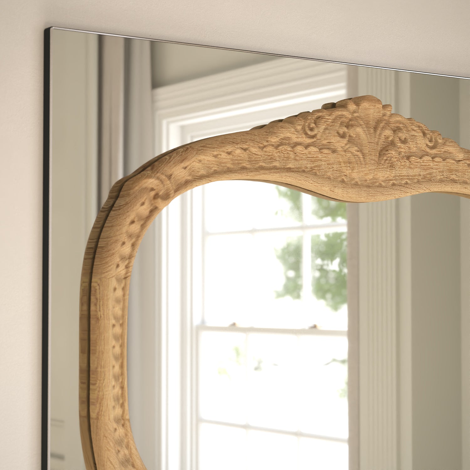 Barocco Frame Within Rectangular Wall Mirror - with LED