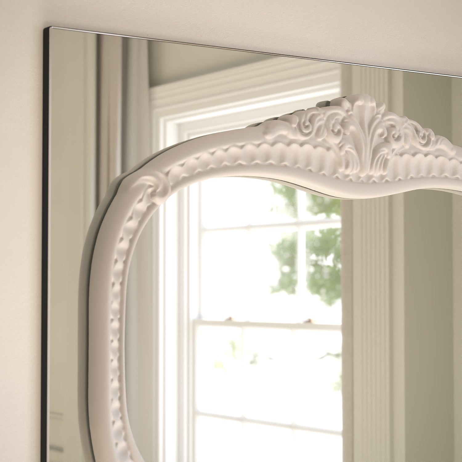 Barocco Frame Within Rectangular Wall Mirror - with LED