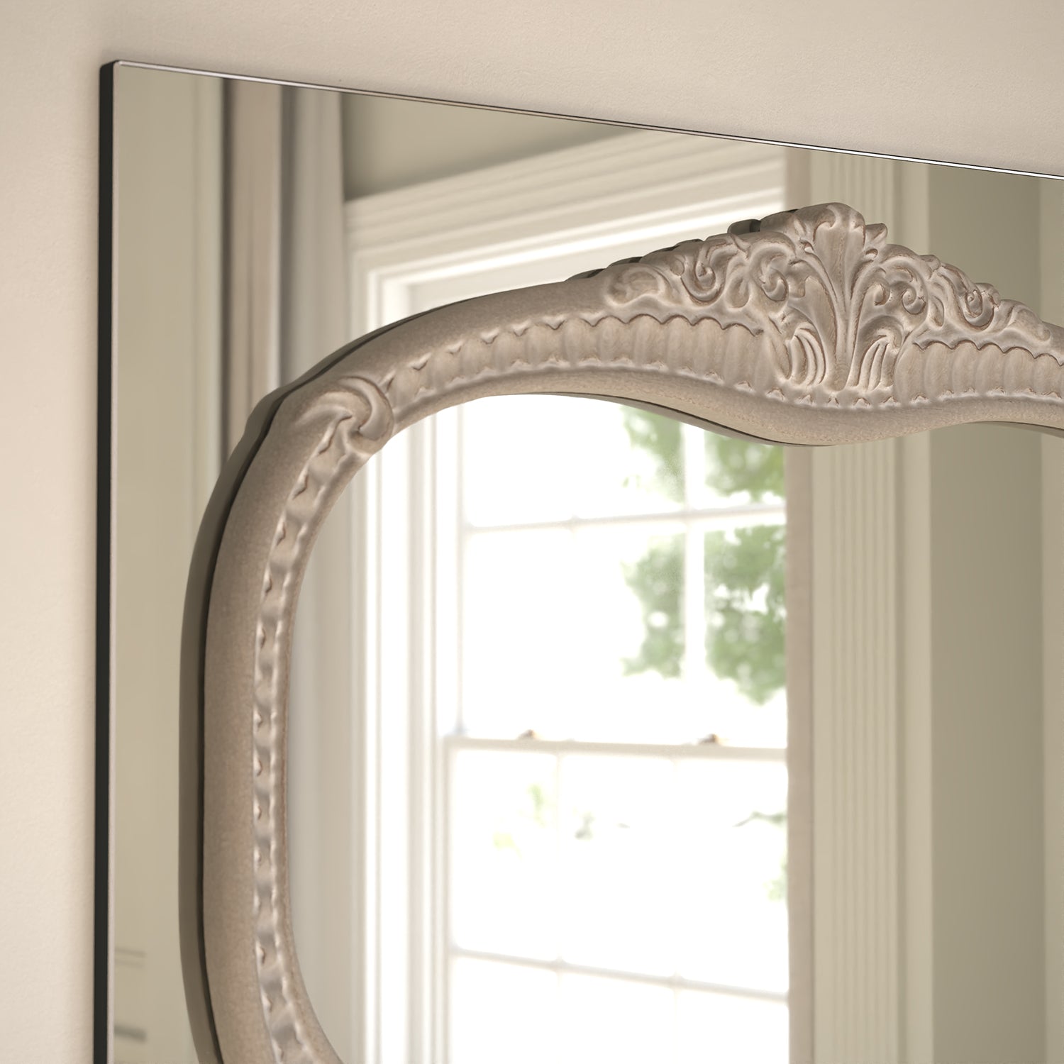 Barocco Frame Within Rectangular Wall Mirror - with LED