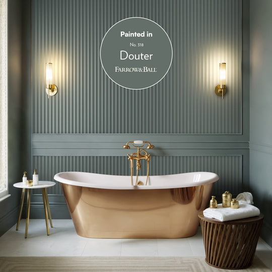 Primed Fluted Wall Panel - Wide Flutes - H240cm x W22cm (Pack of 2)