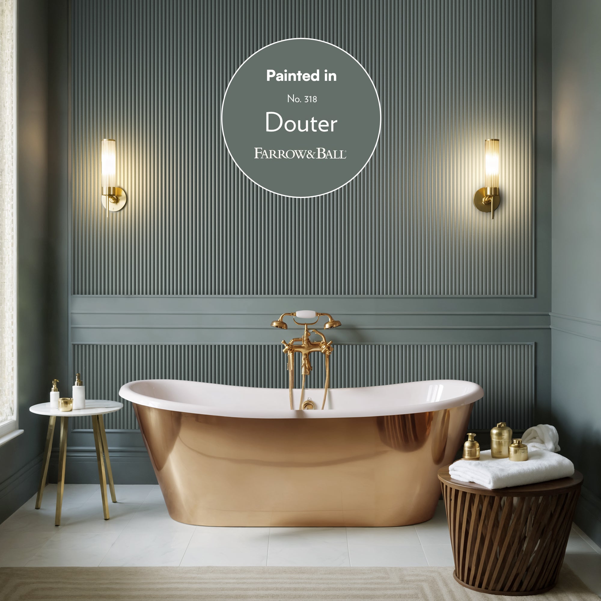 Primed Ribbed Wall Panel - Narrow Ribbed - H240cm x W22cm (Pack of 2)