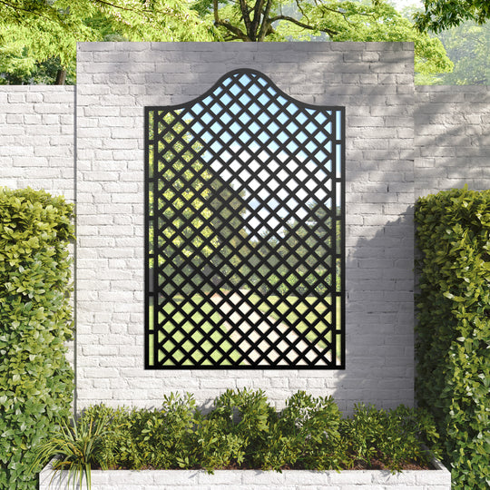 Beaumont Arched outdoor decorative mirrored panel