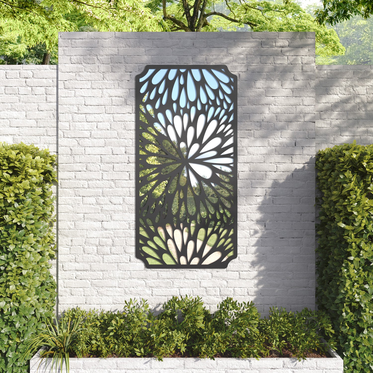Blossom Regal Decorative Mirrored Panel