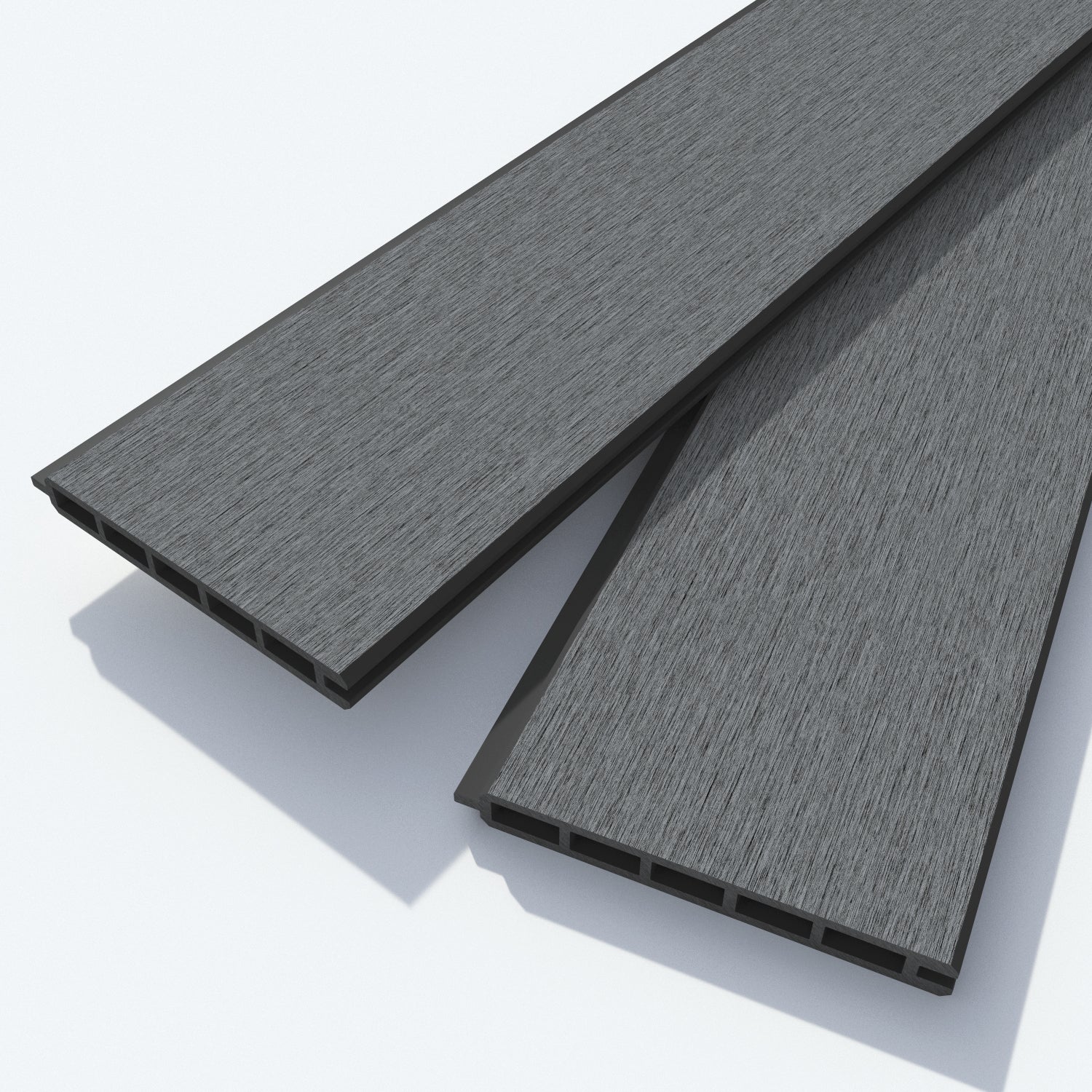 Fusion Poppy Fence Panel - Mid Grey - with our composite posts