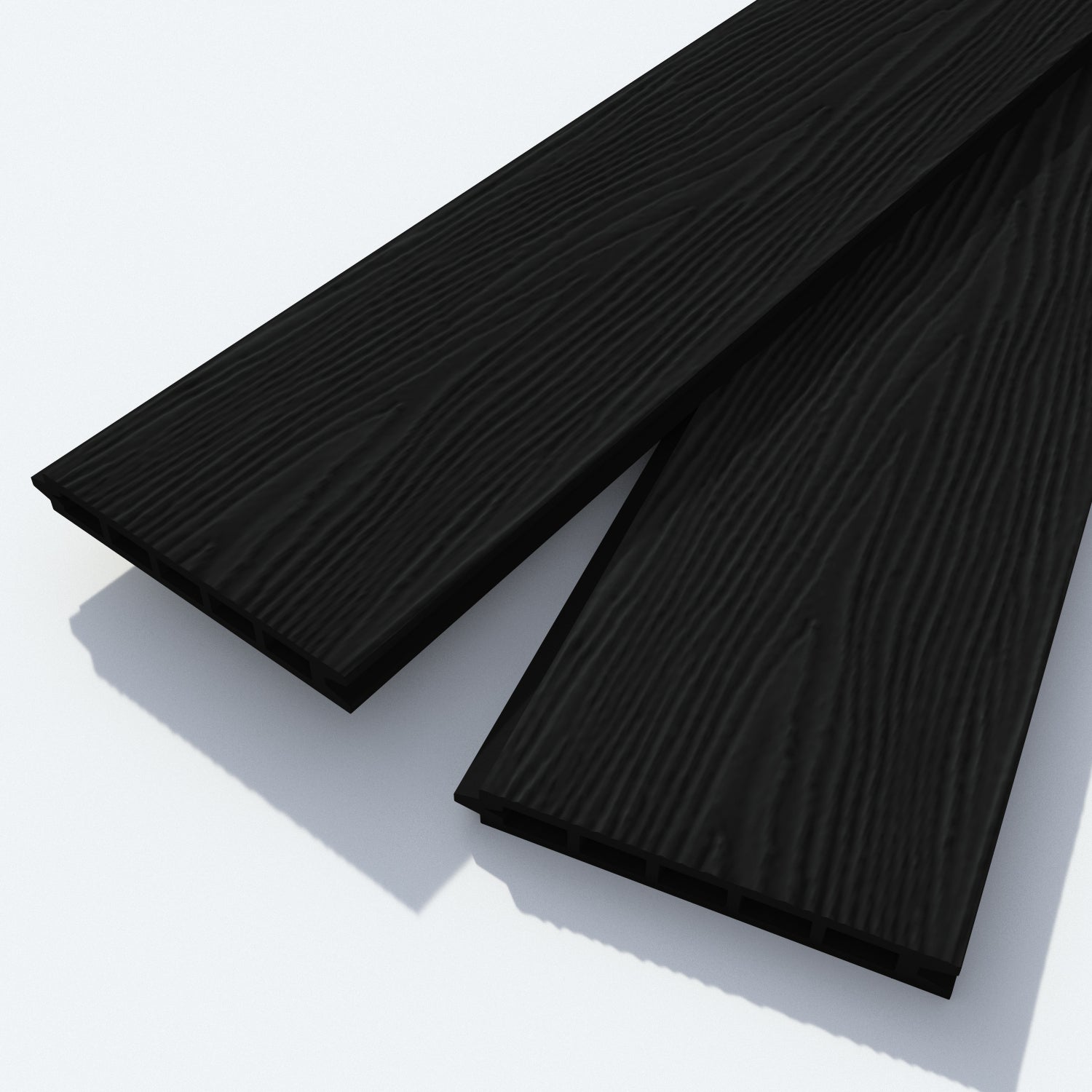 Classic Blossom Fence Panel - Black - with our aluminium posts