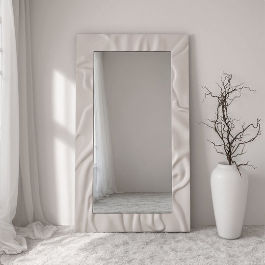 Cloud Framed Rectangular Full-Length Leaner Mirror