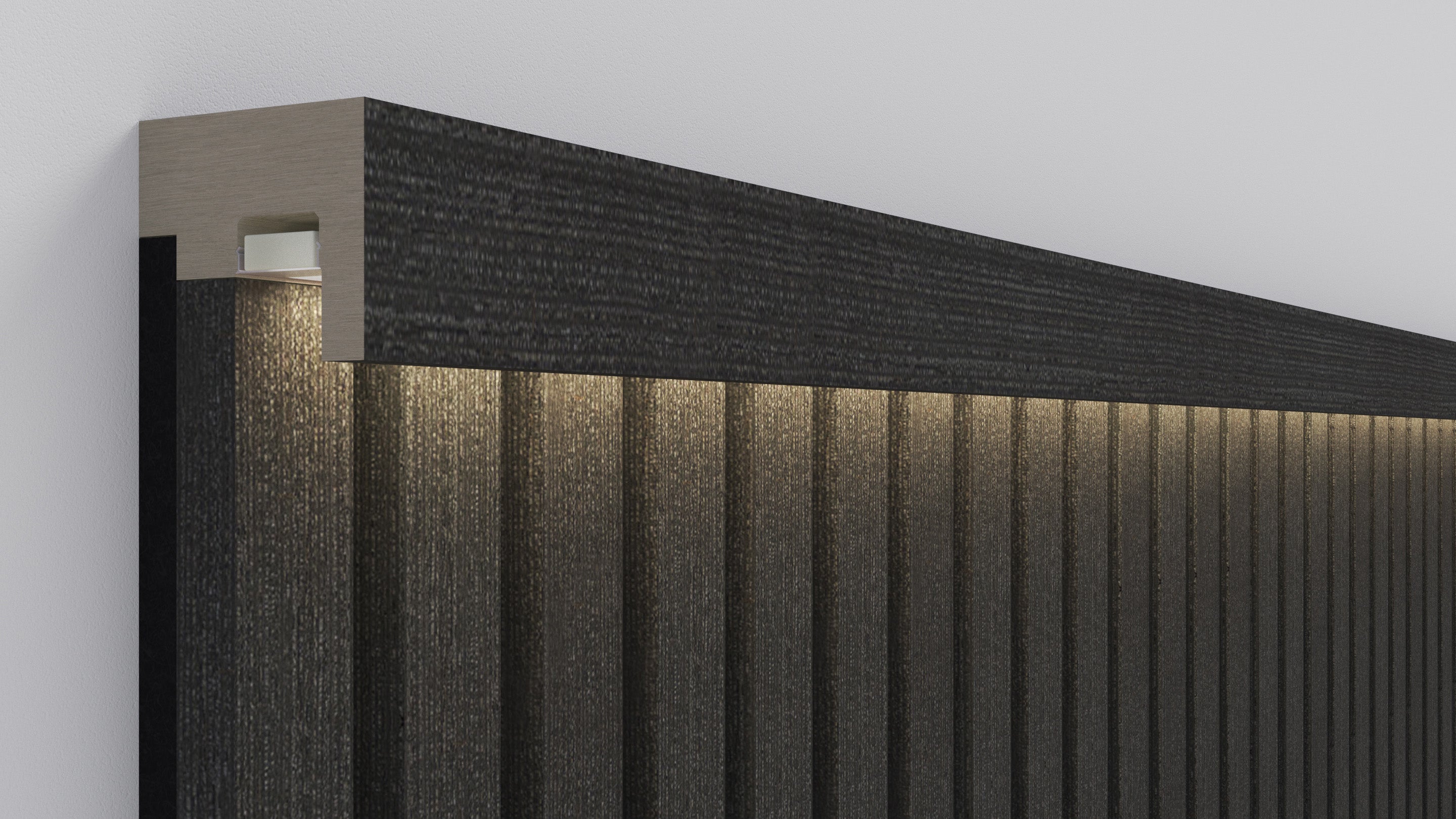 InsuSlat™ - Top Trim Batten - Dark Grey