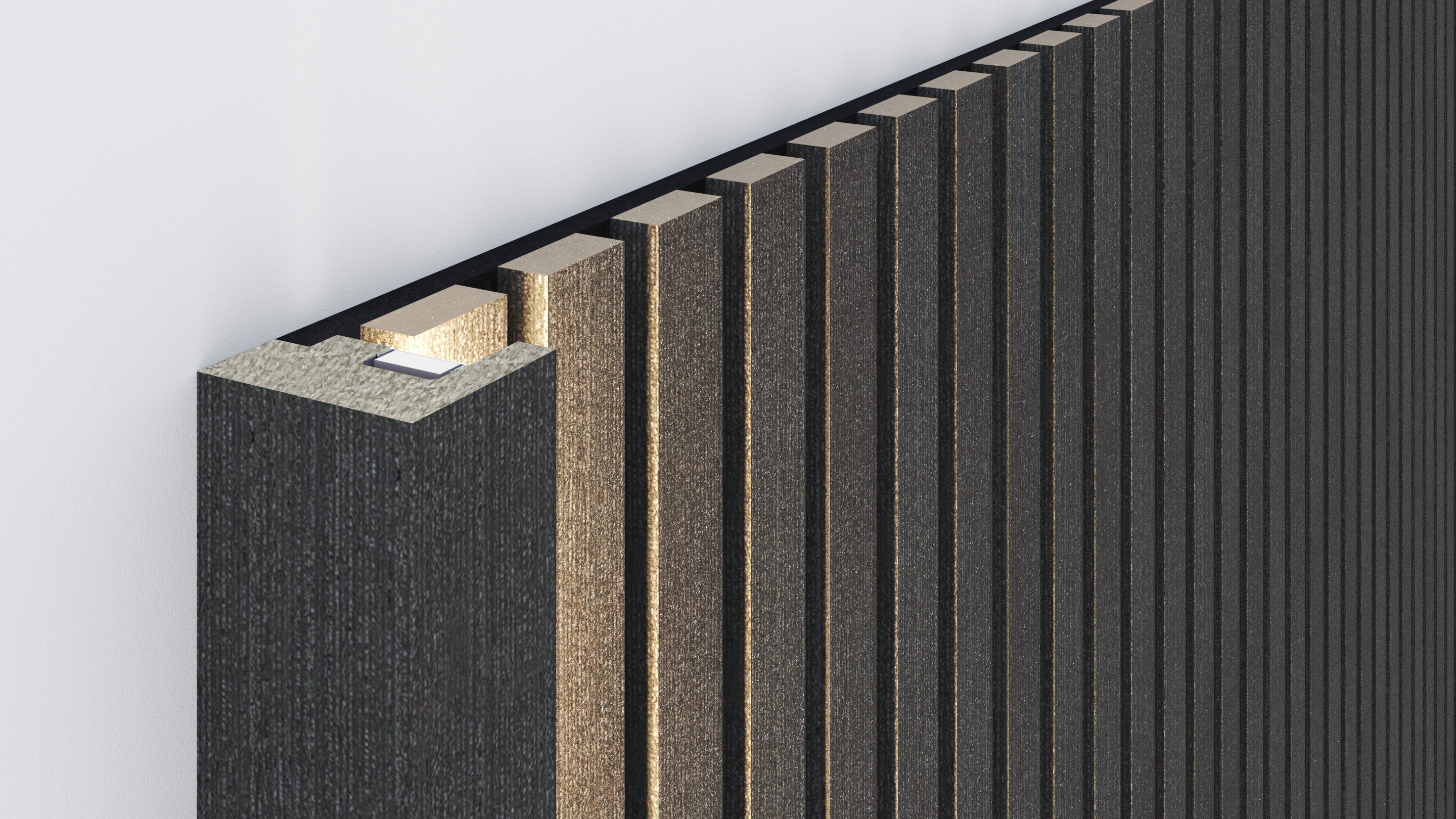 InsuSlat™ - Pair of Side Trim Battens - Dark Grey