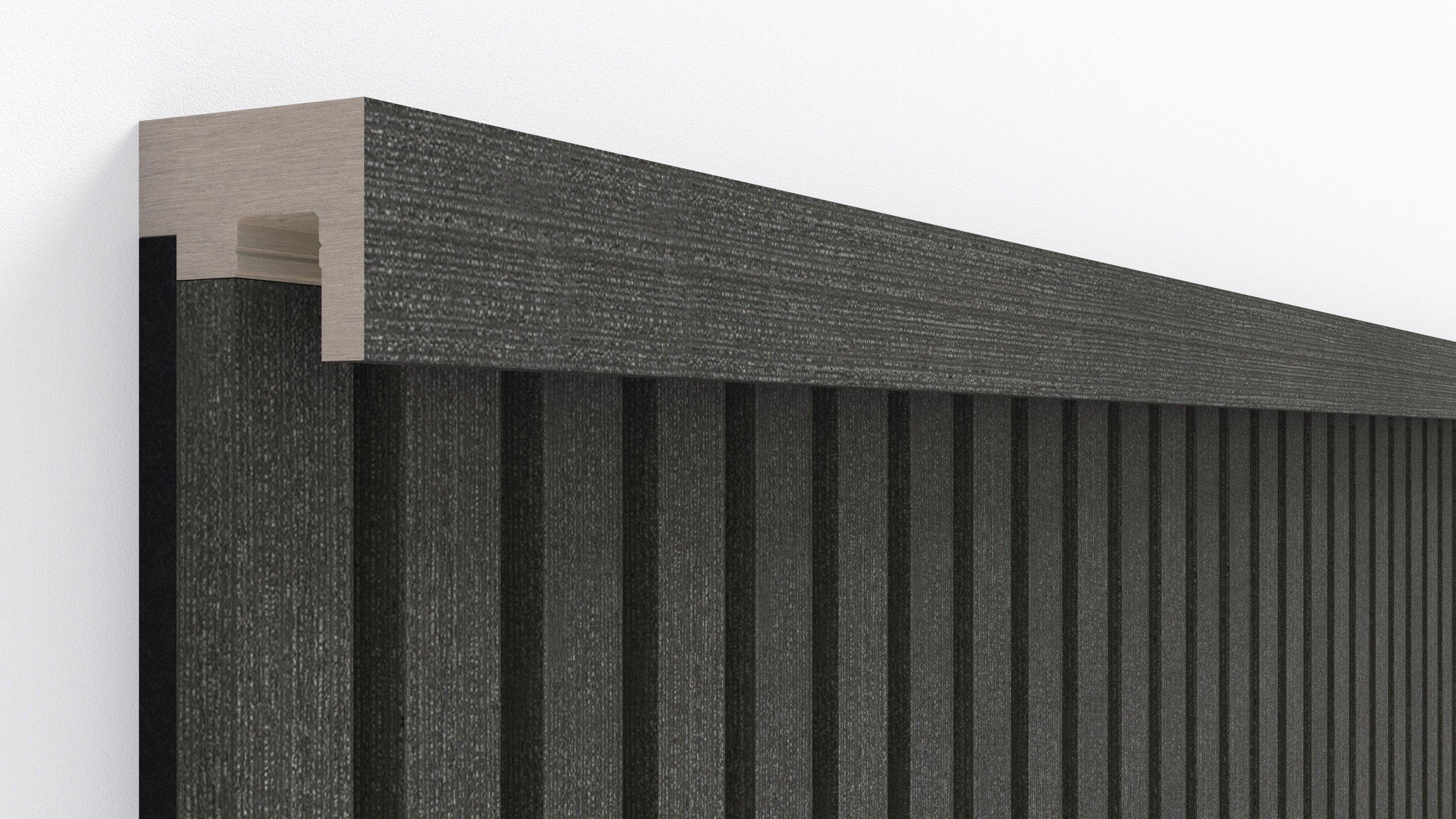 InsuSlat™ - Top Trim Batten - Dark Grey