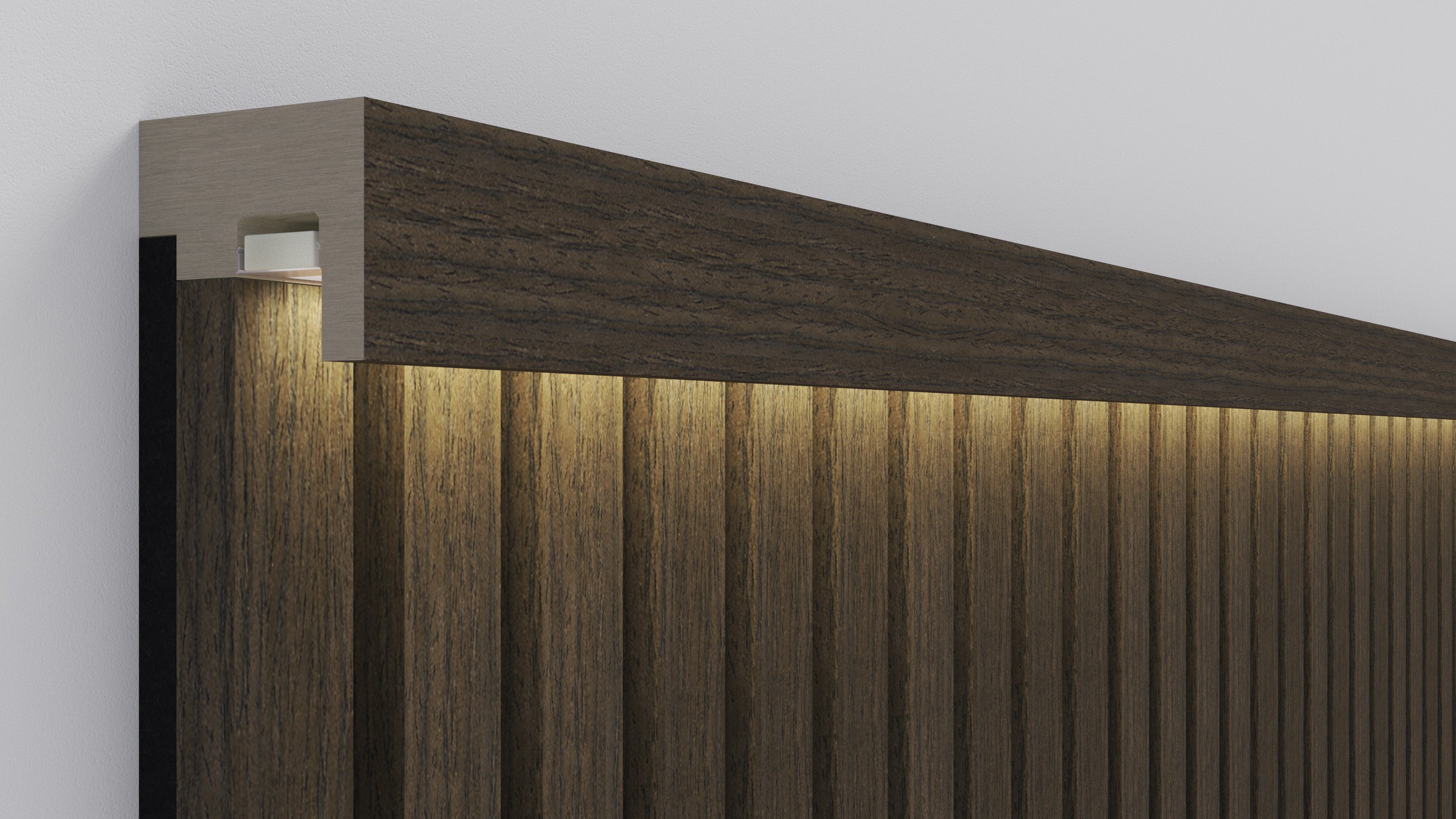 InsuSlat™ - Top Trim Batten - Dark Walnut