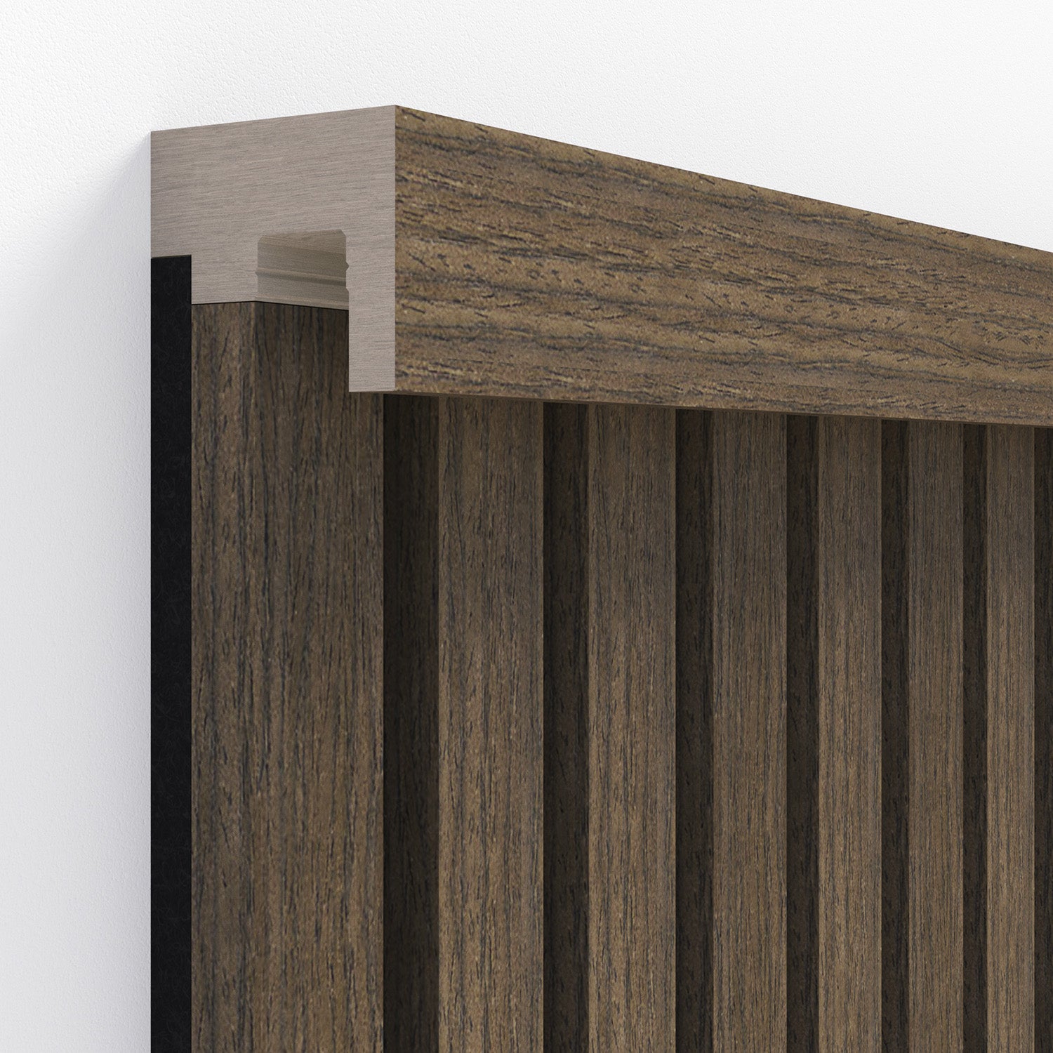 InsuSlat™ - Top Trim Batten - Dark Walnut