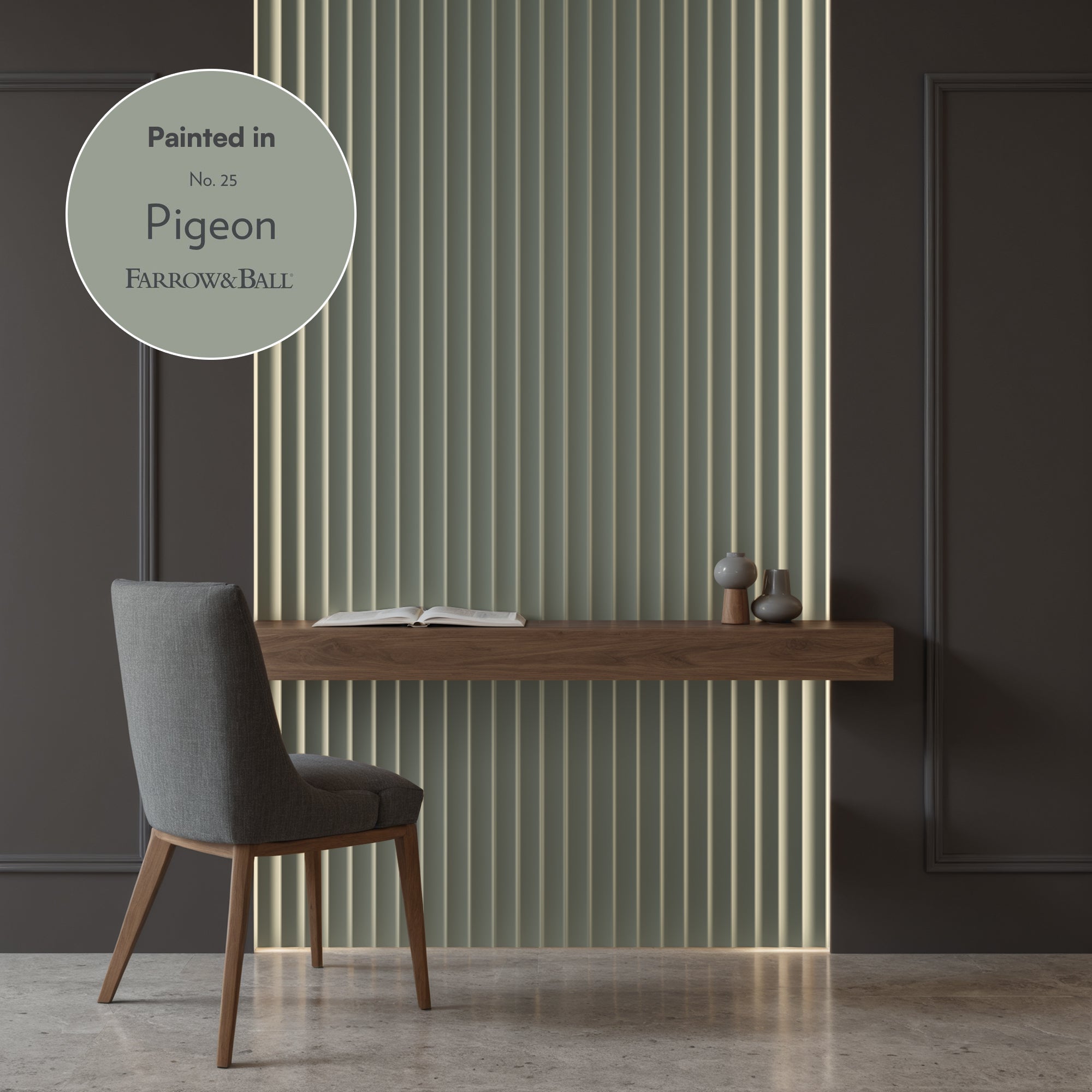 Primed Fluted Wall Panel - Wide Flutes - H240cm x W22cm (Pack of 2)