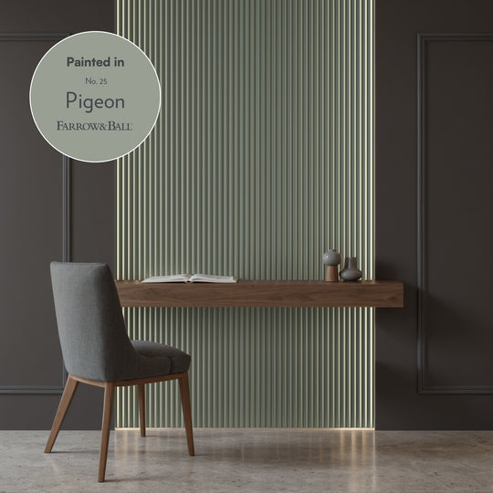 Primed Ribbed Wall Panel - Narrow Ribbed - H300cm x W22cm (Pack of 2)
