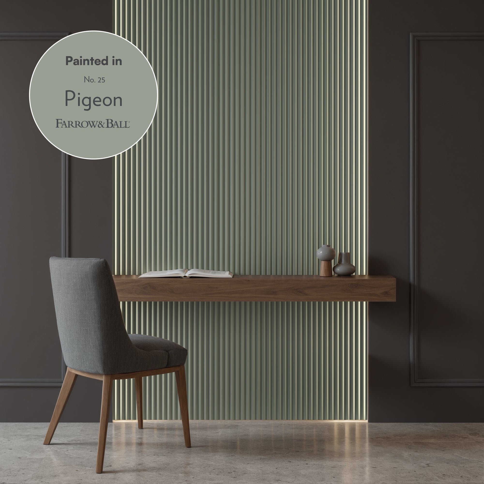 Mini Ribbed Paneling Primed Ribbed Wall Panel - Narrow Ribbed - H240cm x W22cm (Pack of 2 ...