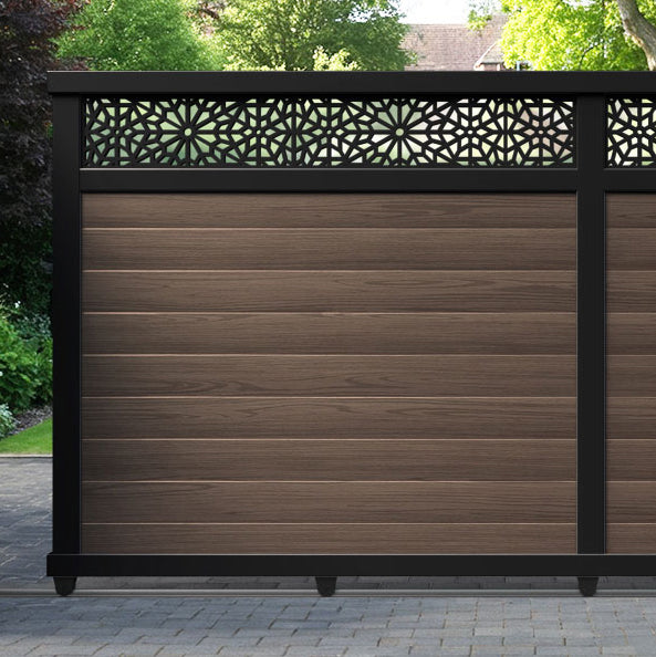 Alnara Aluminium Sliding Straight Top Driveway Gate