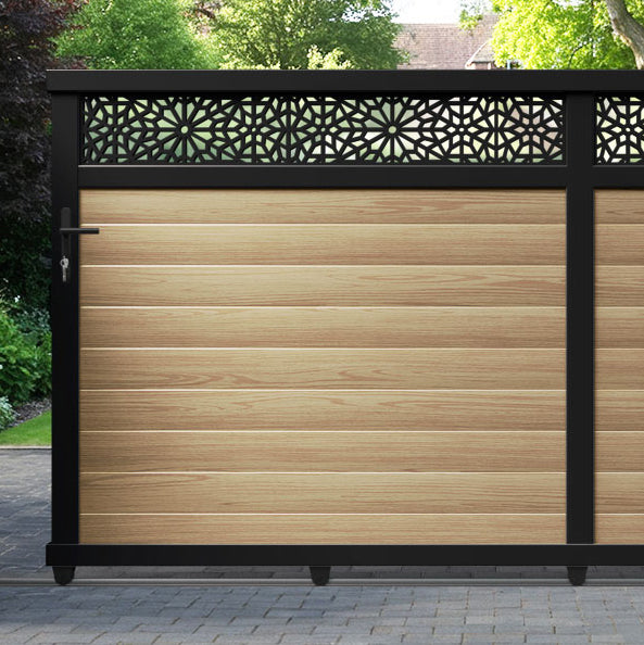 Alnara Aluminium Sliding Straight Top Driveway Gate