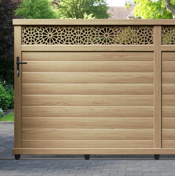 Alnara Aluminium Sliding Straight Top Driveway Gate