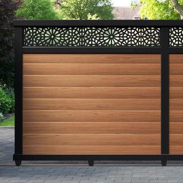 Alnara Aluminium Sliding Straight Top Driveway Gate