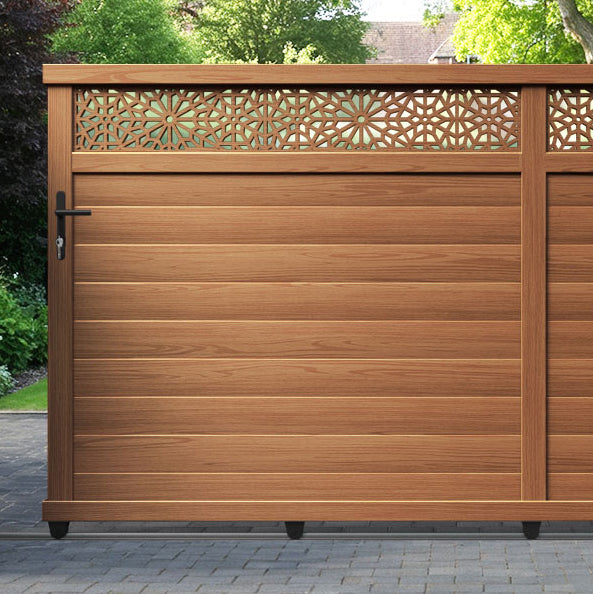 Alnara Aluminium Sliding Straight Top Driveway Gate