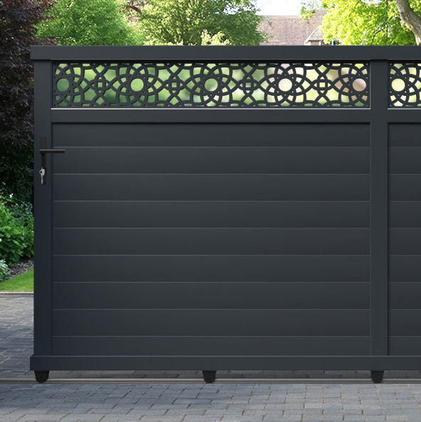 Ambar Aluminium Sliding Straight Top Driveway Gate