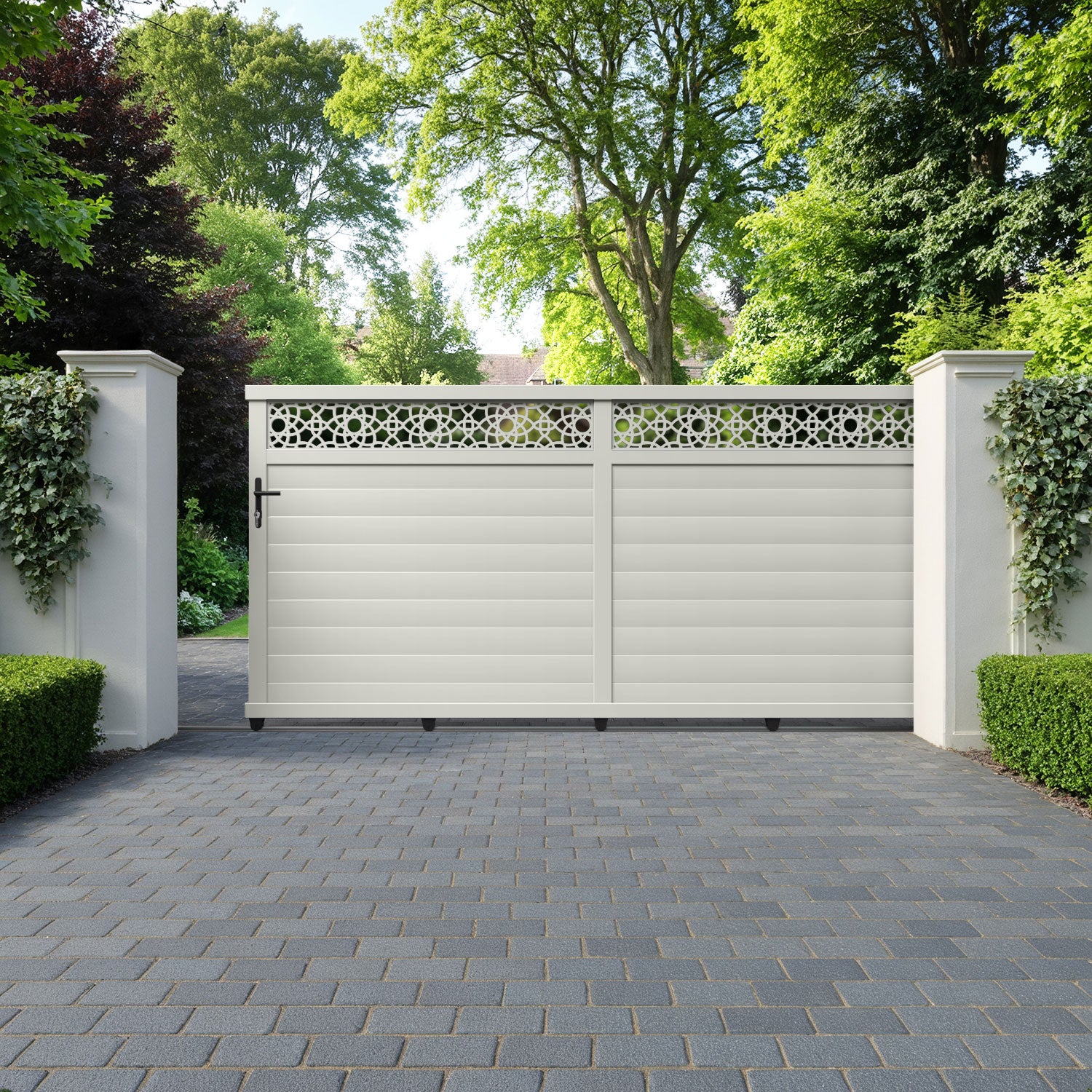 Ambar Aluminium Sliding Straight Top Driveway Gate