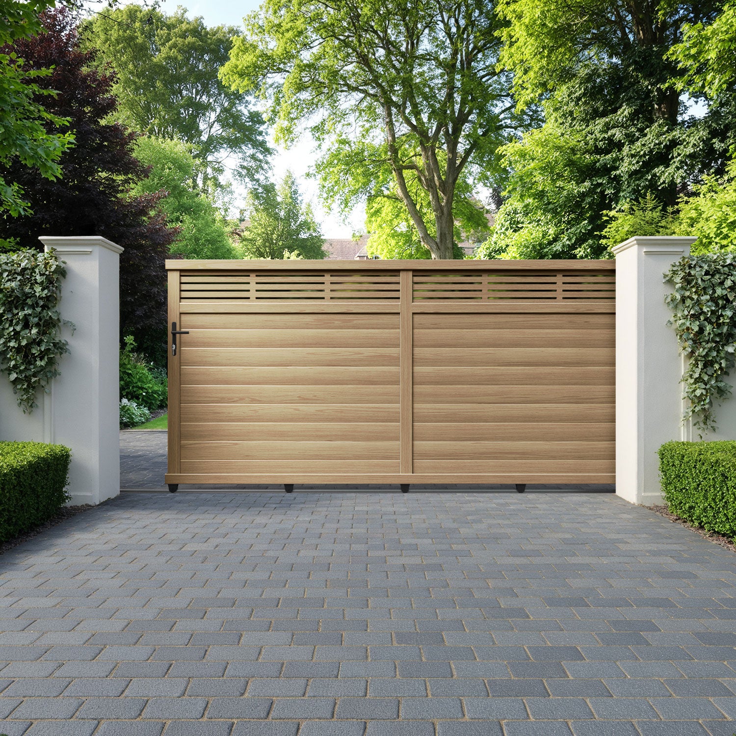 Aspen Aluminium Sliding Straight Top Driveway Gate