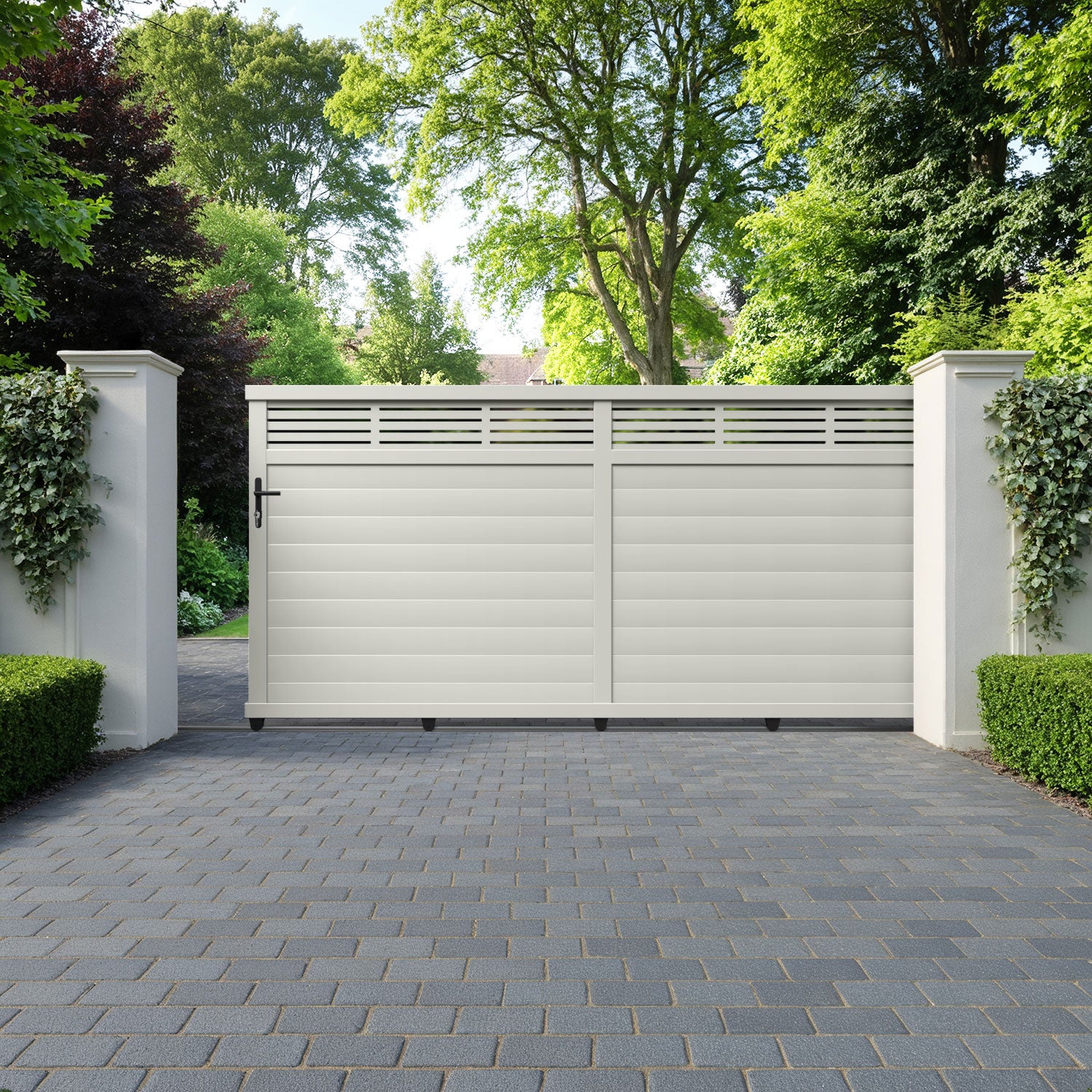 Aspen Aluminium Sliding Straight Top Driveway Gate