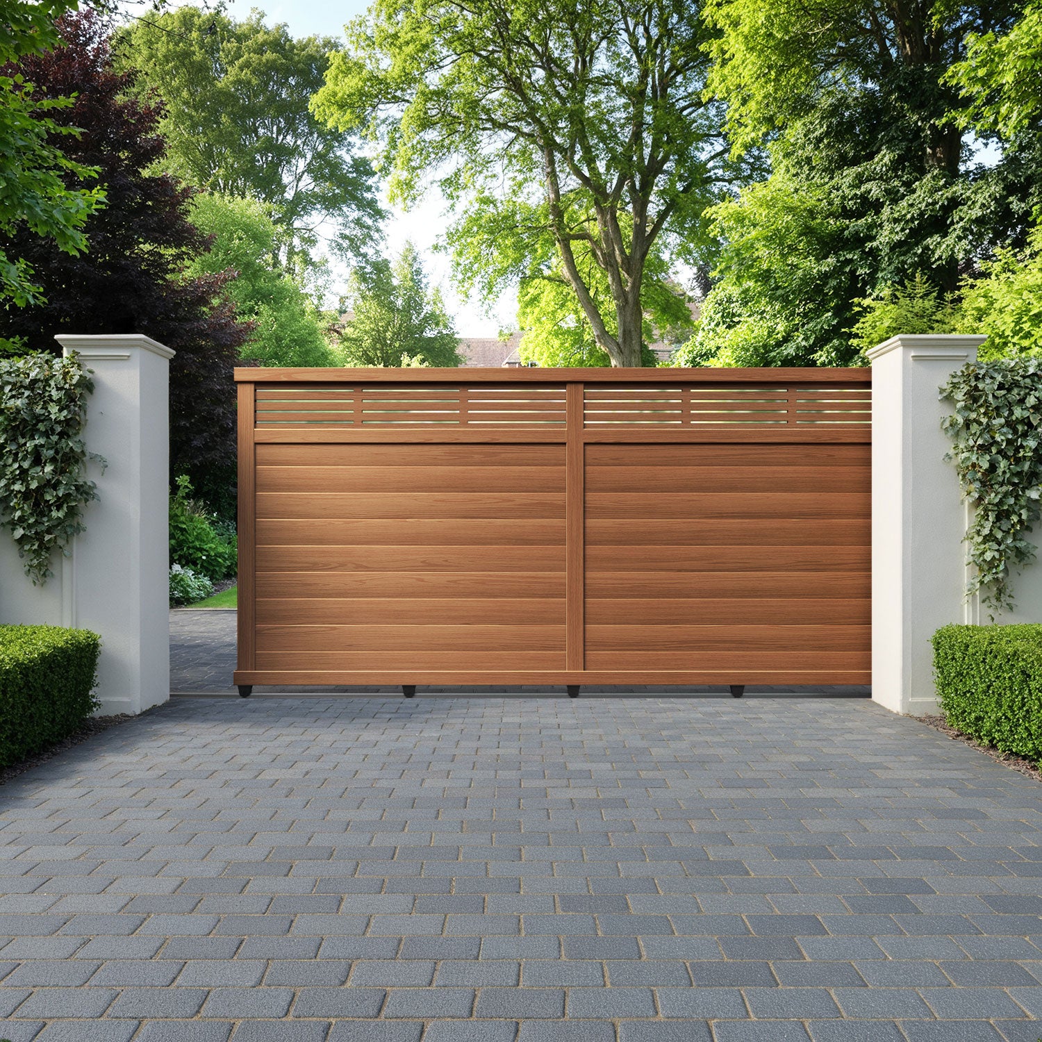 Aspen Aluminium Sliding Straight Top Driveway Gate