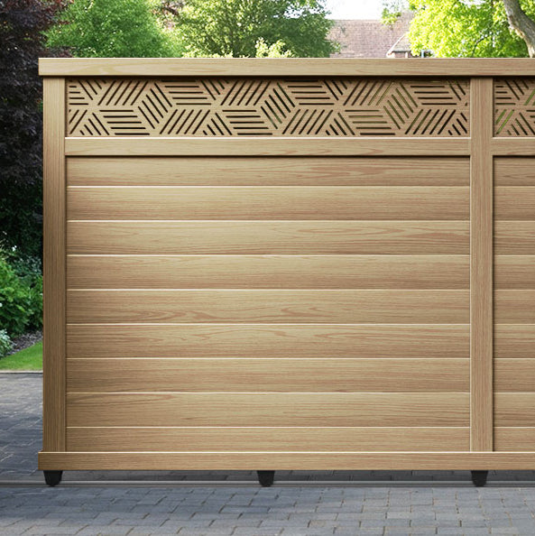 Cubed Aluminium Sliding Straight Top Driveway Gate