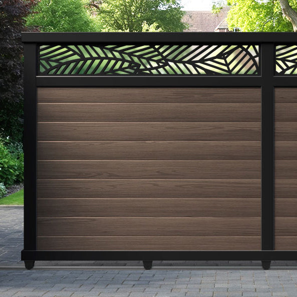 Habitat Aluminium Sliding Straight Top Driveway Gate