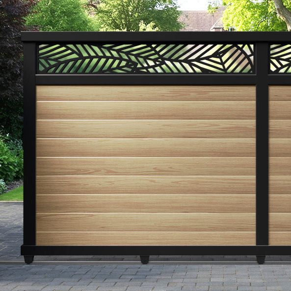 Habitat Aluminium Sliding Straight Top Driveway Gate