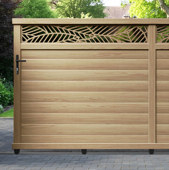 Habitat Aluminium Sliding Straight Top Driveway Gate