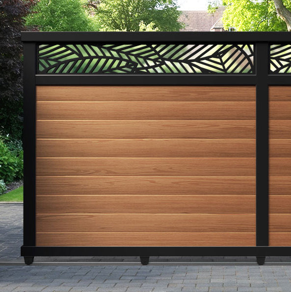 Habitat Aluminium Sliding Straight Top Driveway Gate